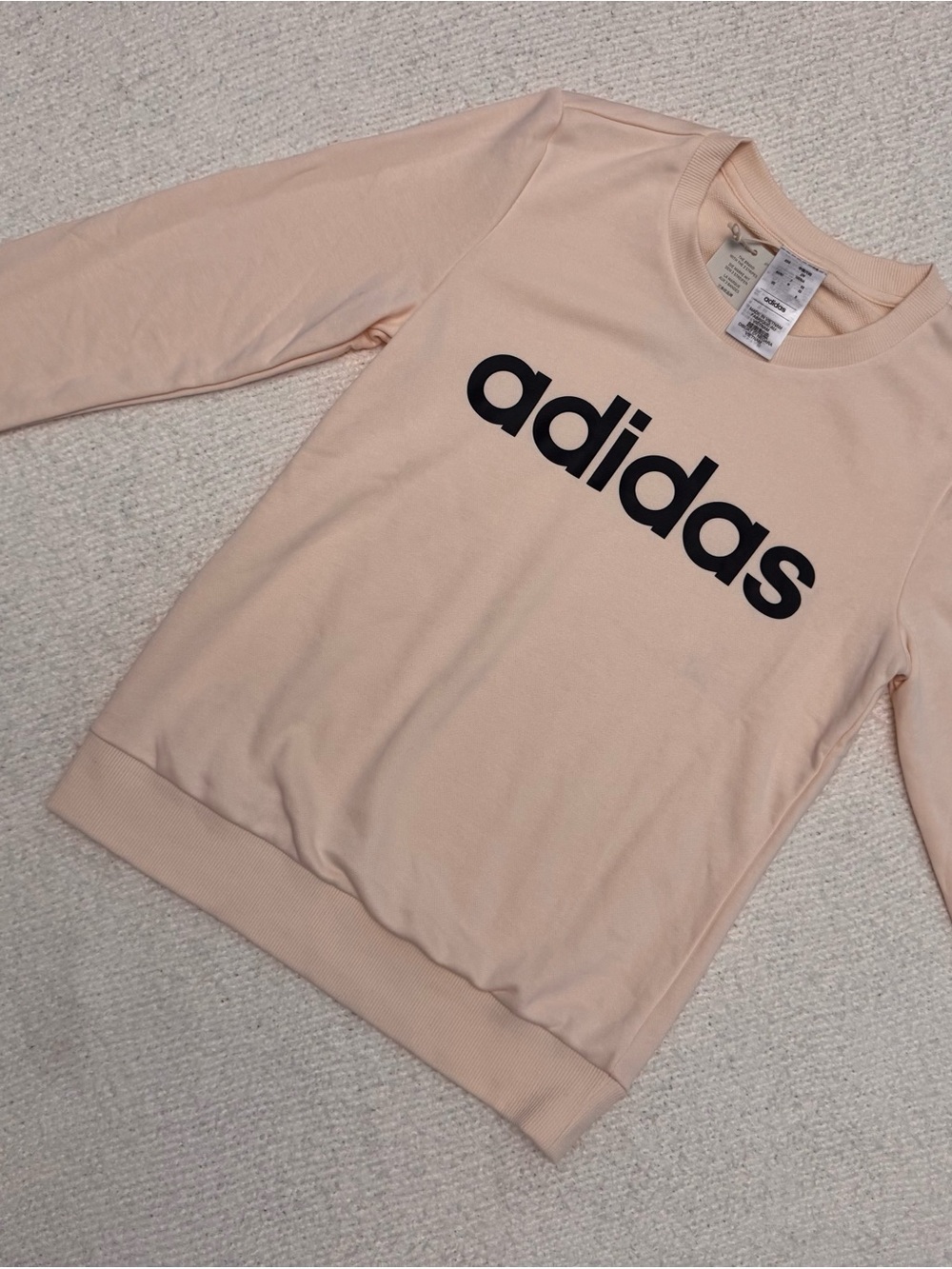 Adidas Women CreamCrewneck Sweatshirt Size Xsmall